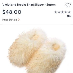Violet and Brooks, shag, fuzzy slipper